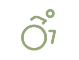 A wheelchair symbol.